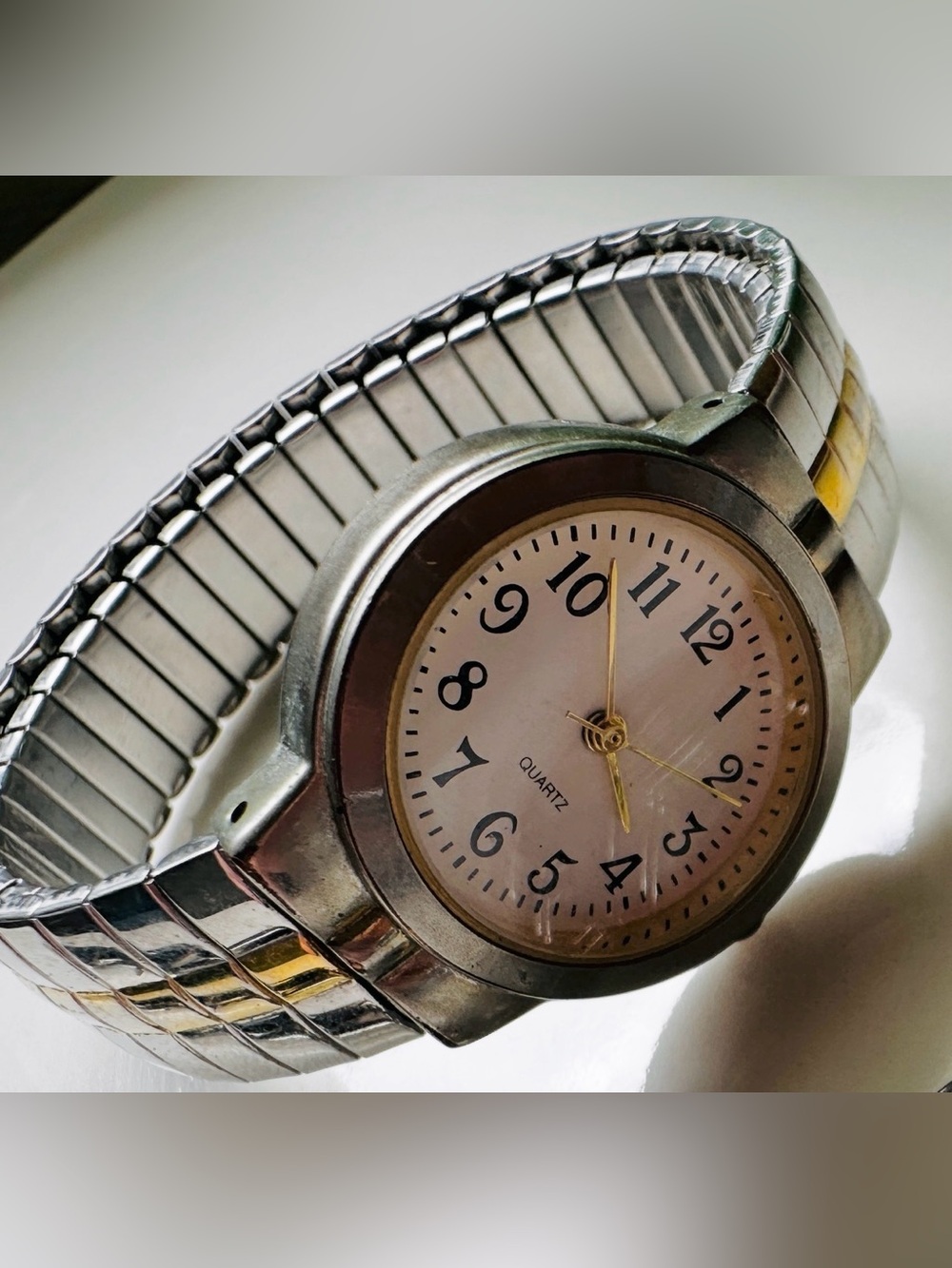 Classic Silver Women's Analog Watch with Stretch Band*M.Z. Berger*Quartz*